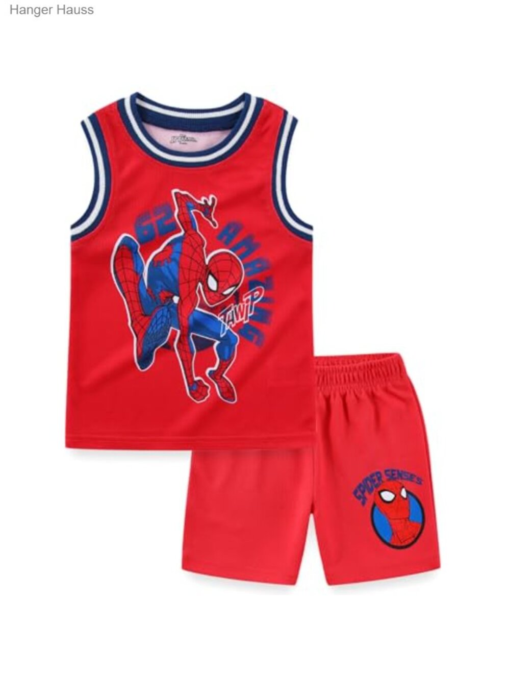 Marvel Spider-Man Boys Tank Top & Mesh Short Set. Officially Licensed. Sizes